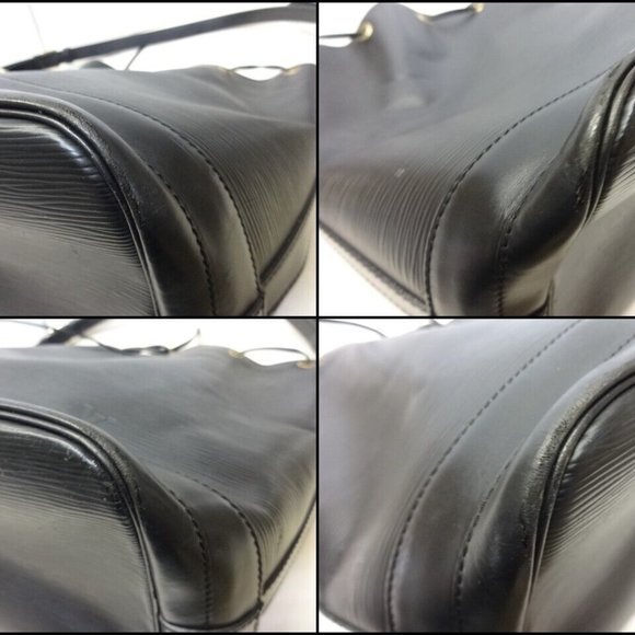 Noe Bucket & Drawstring Bag Black Epi Leather Shoulder Bag - Picture 8 of 12